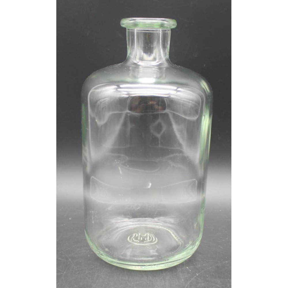 Vintage CHS Clear Glass Apothecary Bottle Pharmacy Jar Reagent Bottle 8 Inch